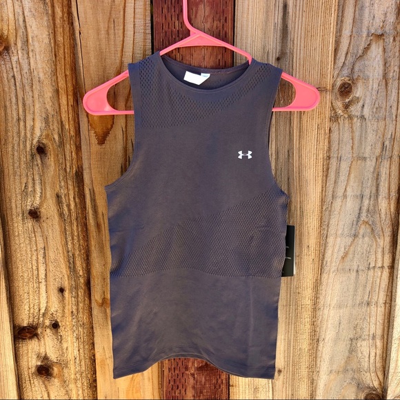 NWT Under Armour tank top seamless grey/purple ash - Picture 4 of 16